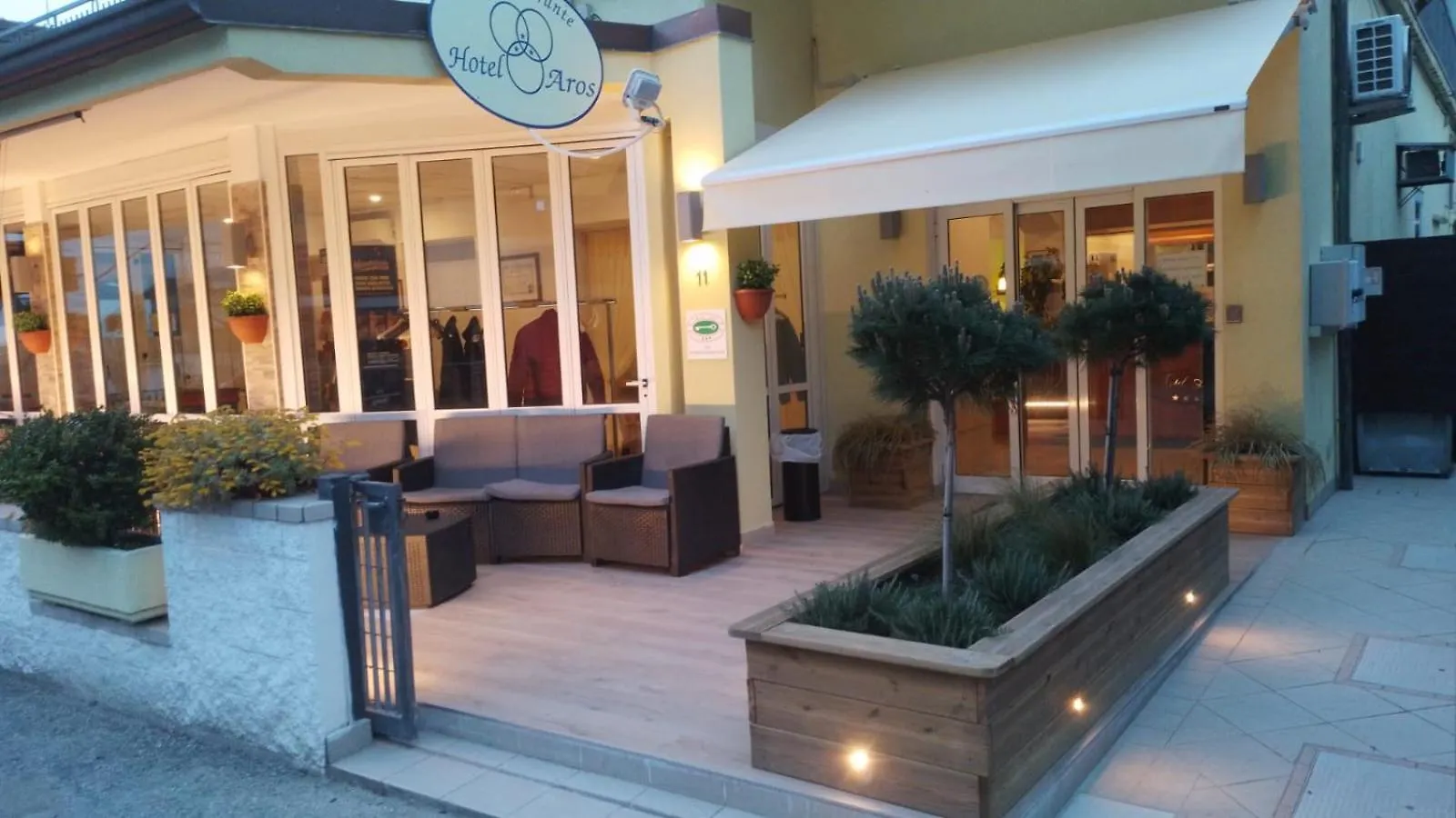Hotel Aros location